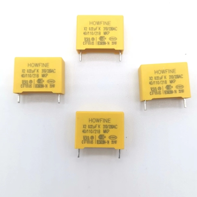 抵抗capacitorce、減少の電圧コンデンサー0.22uF/275V/310V/330V
