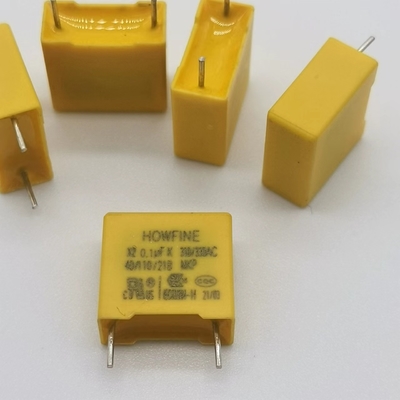 抵抗capacitorce、小型減少の電圧コンデンサー0.1uF/275V/310V