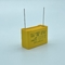耐熱ピッチ22.5mmのX2安全コンデンサーの防火効力のある黄色い色